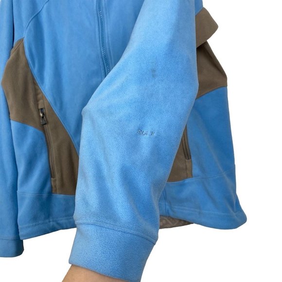 The North Face TKA 1 Women's Sz M Medium Blue Full-Zip Fleece Sweater Jacket - Picture 5 of 10